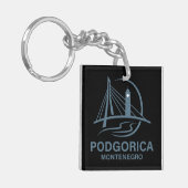 Podgorica Montenegro Europa Sleutelhanger (Voorkant Links)