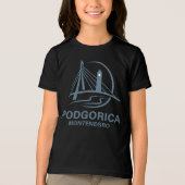 Podgorica Montenegro Europa Tri-Blend Shirt (Voorkant)