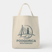 Podgorica Montenegro Europe Tote Bag (Achterkant)