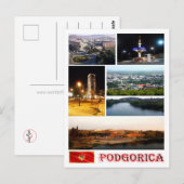 Podgorica - Montenegro - mozaïek - Briefkaart (Voorkant / Achterkant)