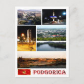 Podgorica - Montenegro - mozaïek - Briefkaart (Voorkant)