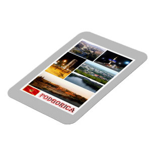 Podgorica - Montenegro - mozaïek - Magneet