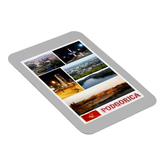 Podgorica - Montenegro - mozaïek - Magneet (Rechterzijde)