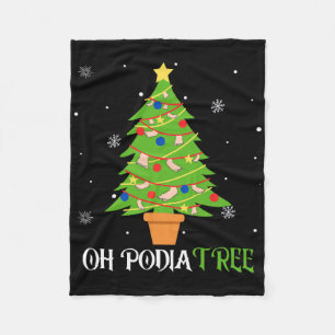 Podiatrie Kerstboom Podoloog Voet Medisch Is Fleece Deken
