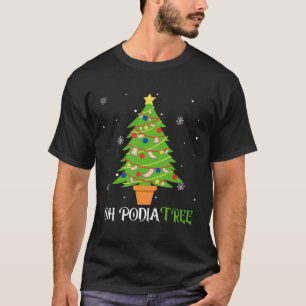 Podiatrie Kerstboom Podoloog Voet Medisch Is T-shirt