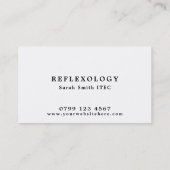 Podiatrie visitekaartje relexology loyalty card (Achterkant)