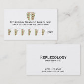 Podiatrie visitekaartje relexology loyalty card (Voorkant / Achterkant)