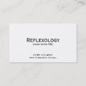 Podiatrie visitekaartje relexology loyalty card (Achterkant)