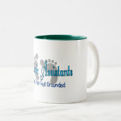 Podiatrische assistenten hebben weinig ervaring tweekleurige koffiemok (Voorkant rechts)