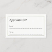 Podiatrist Chiropodist Appointment Visitekaartjes Afsprakenkaartje (Achterkant)