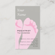 Podiatrist Chiropodist Appointment Visitekaartjes