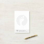 Podiatrist | Foot Doctor Lined Post-i Post-it® Notes (Op bureau)