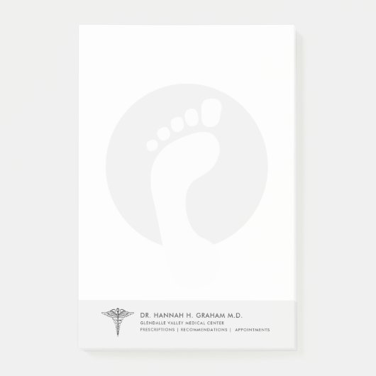 Podiatrist | Foot Doctor Lined Post-i Post-it® Notes (Voorkant)