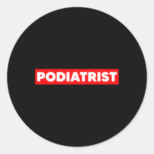 Podiatrist Foot Doctor Podiatry Ronde Sticker