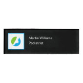 Podiatrist Foot Doctor Theme Personeel Naambadge (Voorkant)