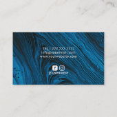 Podiatrist Foot Health Practitioner Abstract blauw Visitekaartje (Achterkant)