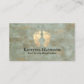 Podiatrist Foot Health Practitioner  Bronze Visitekaartje (Voorkant)