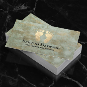 Podiatrist Foot Health Practitioner Bronze Visitekaartje