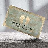 Podiatrist Foot Health Practitioner  Gold Visitekaartje