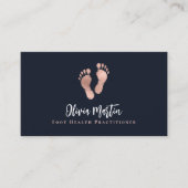 Podiatrist Foot Health Practitioner QR Visitekaartje (Voorkant)