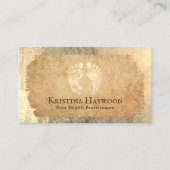 Podiatrist Foot Massage Health Care Practitioner Visitekaartje (Voorkant)