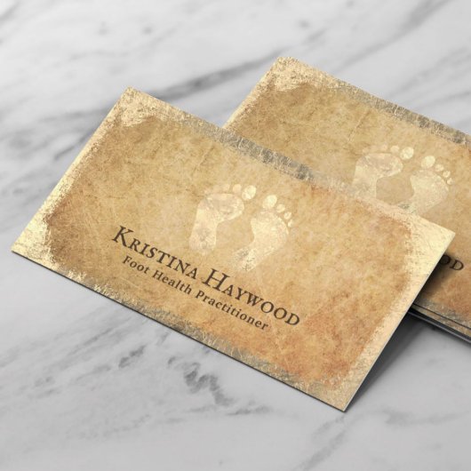 Podiatrist Foot Massage Health Care Practitioner Visitekaartje