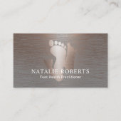 Podiatrist Foot Massage Therapy pensed Copper Visitekaartje (Voorkant)
