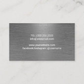 Podiatrist Foot Massage Therapy pensed Metal Visitekaartje (Achterkant)