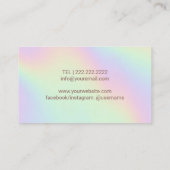 Podiatrist Foot Massage Therapy Spa Holographic Visitekaartje (Achterkant)