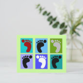 Podiatrist Gifts Popart Design of Feet Briefkaart (Staand voorkant)