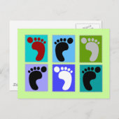 Podiatrist Gifts Popart Design of Feet Briefkaart (Voorkant / Achterkant)