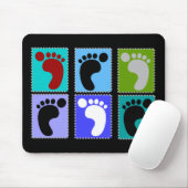 Podiatrist Gifts Popart Design of Feet Muismat (Met muis)