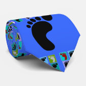 Podiatrist Gifts Popart Design of Feet Stropdas (Opgerold)