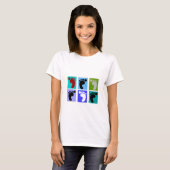 Podiatrist Gifts Popart Design of Feet T-shirt (Voorkant volledig)