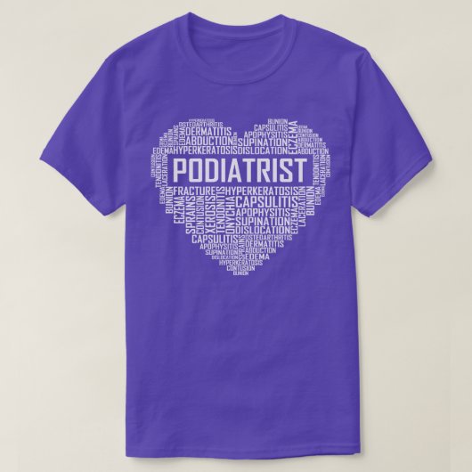 Podiatrist Heart T-shirt (Design voorkant)