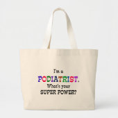 Podiatrist humor grote tote bag (Voorkant)