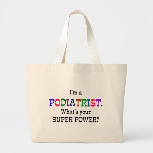 Podiatrist humor grote tote bag (Voorkant)