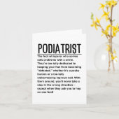 Podiatrist Kaart (Gele Bloem)