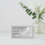 Podiatrist Kantoor van Podiatry Visitekaartjes (Staand voorkant)