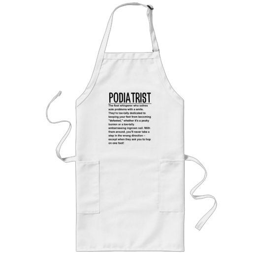 Podiatrist Lang Schort (Voorkant)