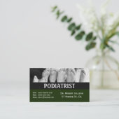 Podiatrist Medical Appointment Green Afsprakenkaartje (Staand voorkant)
