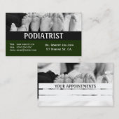 Podiatrist Medical Appointment Green Afsprakenkaartje (Voorkant / Achterkant)