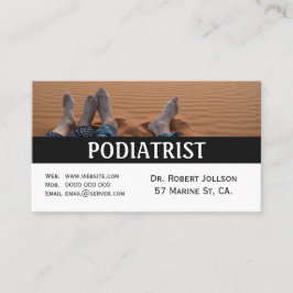 Podiatrist Medical Appointment Visitekaartje Afsprakenkaartje