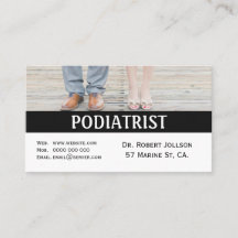 Podiatrist Medical Appointment Visitekaartje