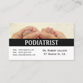 Podiatrist Medical Appointment Visitekaartje Afsprakenkaartje