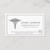 podiatrist-minimalistische gevoerde rand visitekaartje (Voorkant)