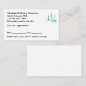 Podiatrist Modern Logo Appointment Cards  Afsprakenkaartje (Voorkant / Achterkant)