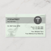 Podiatrist Moderne Medische Visitekaartjes (Voorkant)