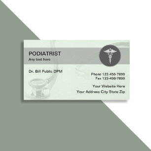 Podiatrist Moderne Medische Visitekaartjes
