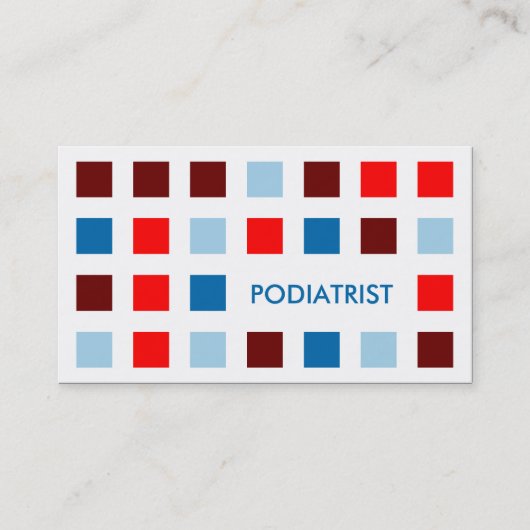 PODIATRIST (moskeesvierkanten) Visitekaartje (Voorkant)